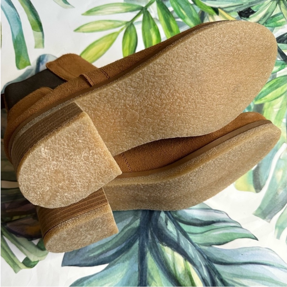 Avellini leather booties - Tan NWOT Made in Spain size 41/9.5 - Picture 5 of 8
